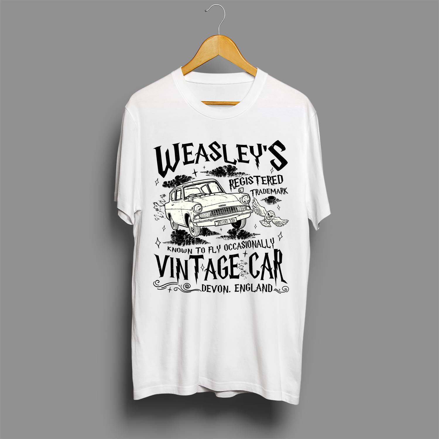 Wizard Flying Car Comfort Colors Shirt, Vintage Style Weasley Car Tee, Magical Adventure Apparel Tshirt, Bookish Wizard Shirt, Universal Fan T-Shirt