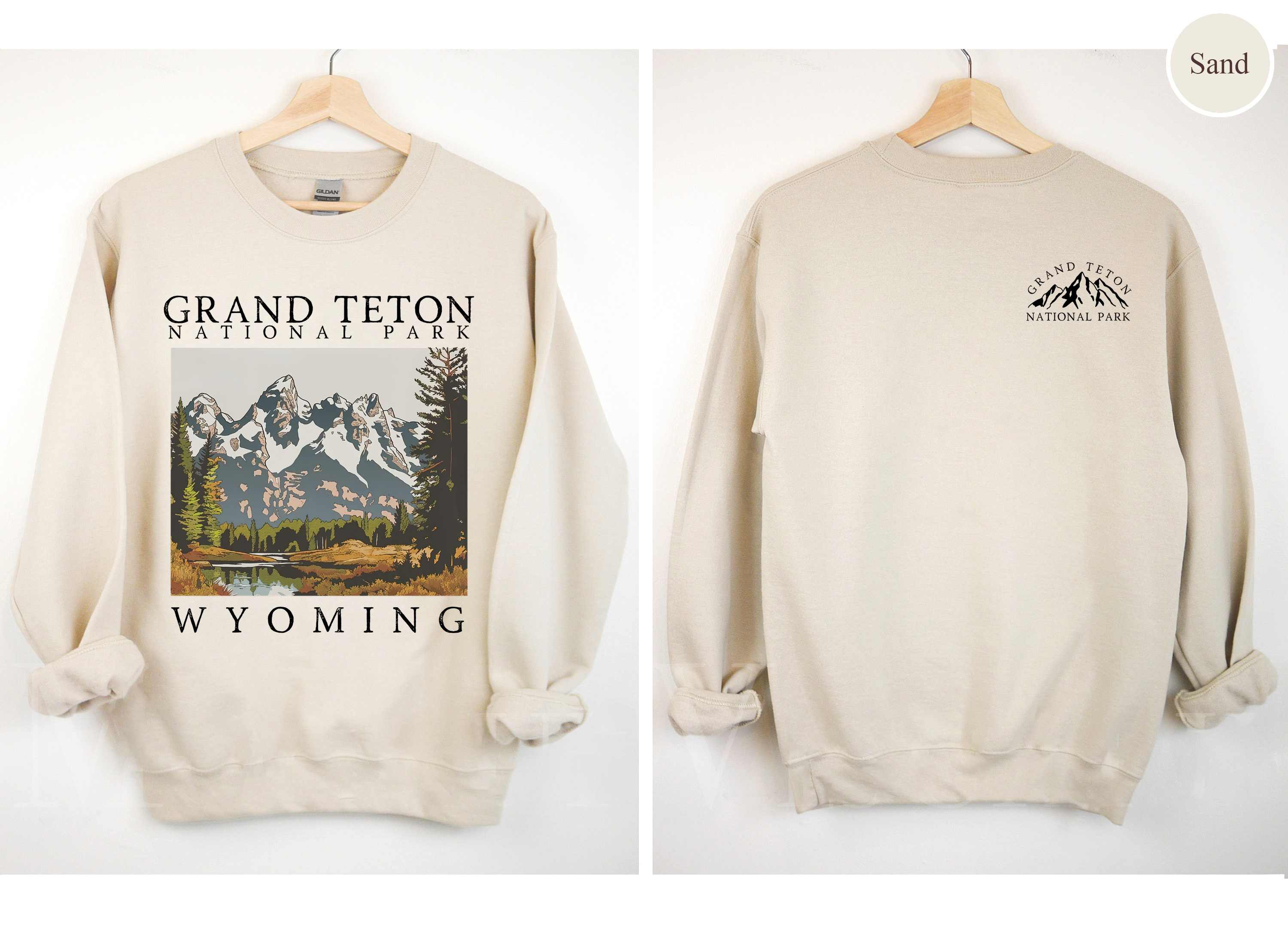 Grand Teton National Park Shirt, Comfort Colors Nature T-shirt, Granola Girl Shirt, Respect Our Parks, 63 Parks Crew, Vintage Wyoming Tee