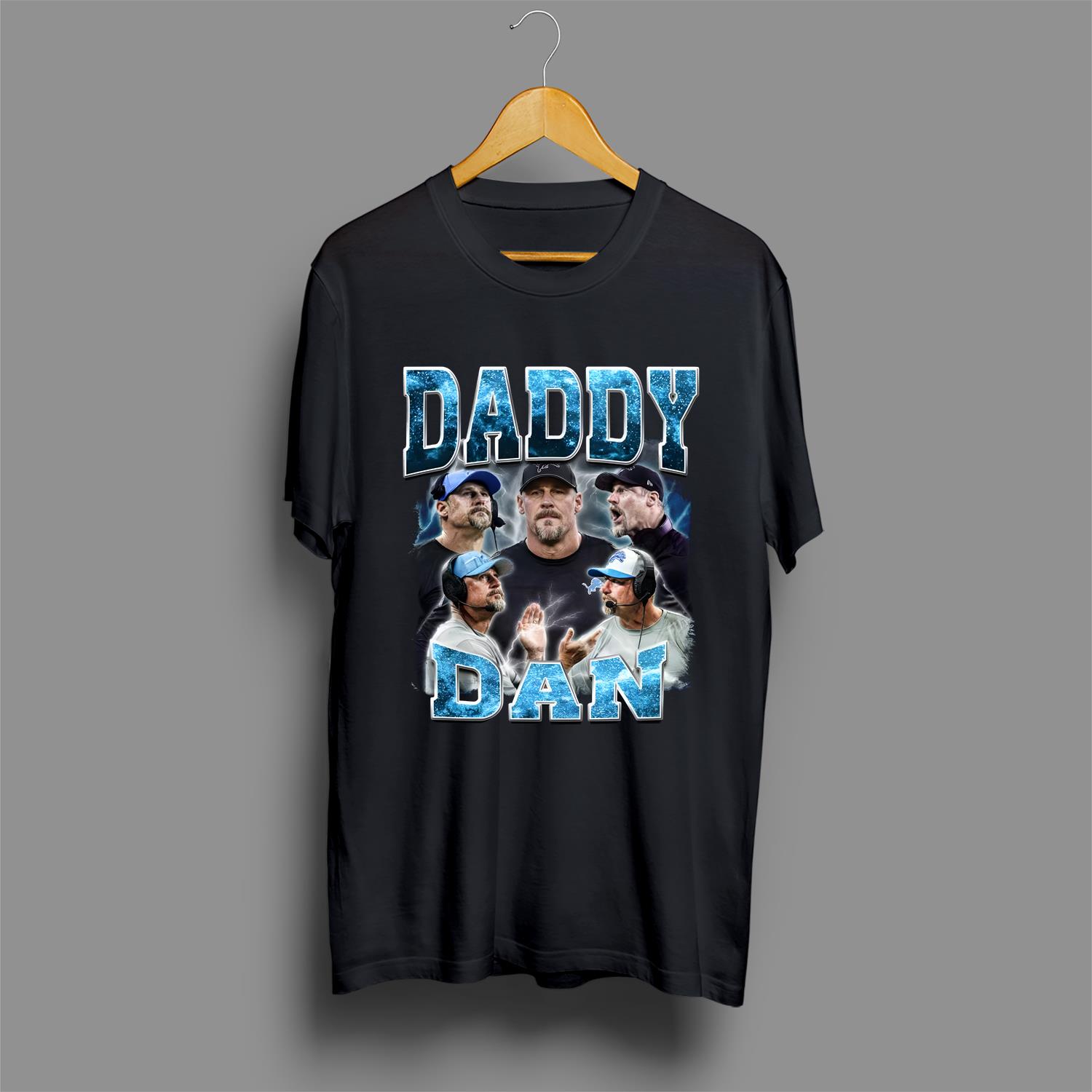 Comfort Color Daddy Dan Bootleg Sport Vintage Shirt, Dan Campbell Shirt, Vintage Sport Tee 