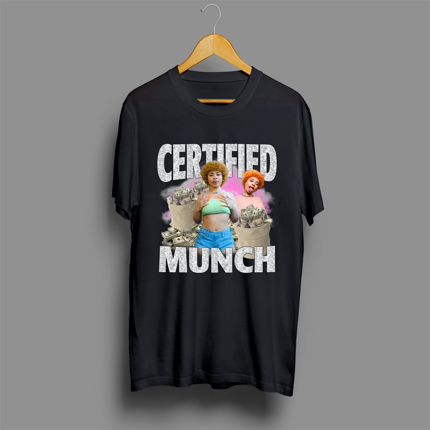 Certified Munch IceSpice TShirt, Vintage IceSpice Shirt_1 Menswear Top Crewneck Man