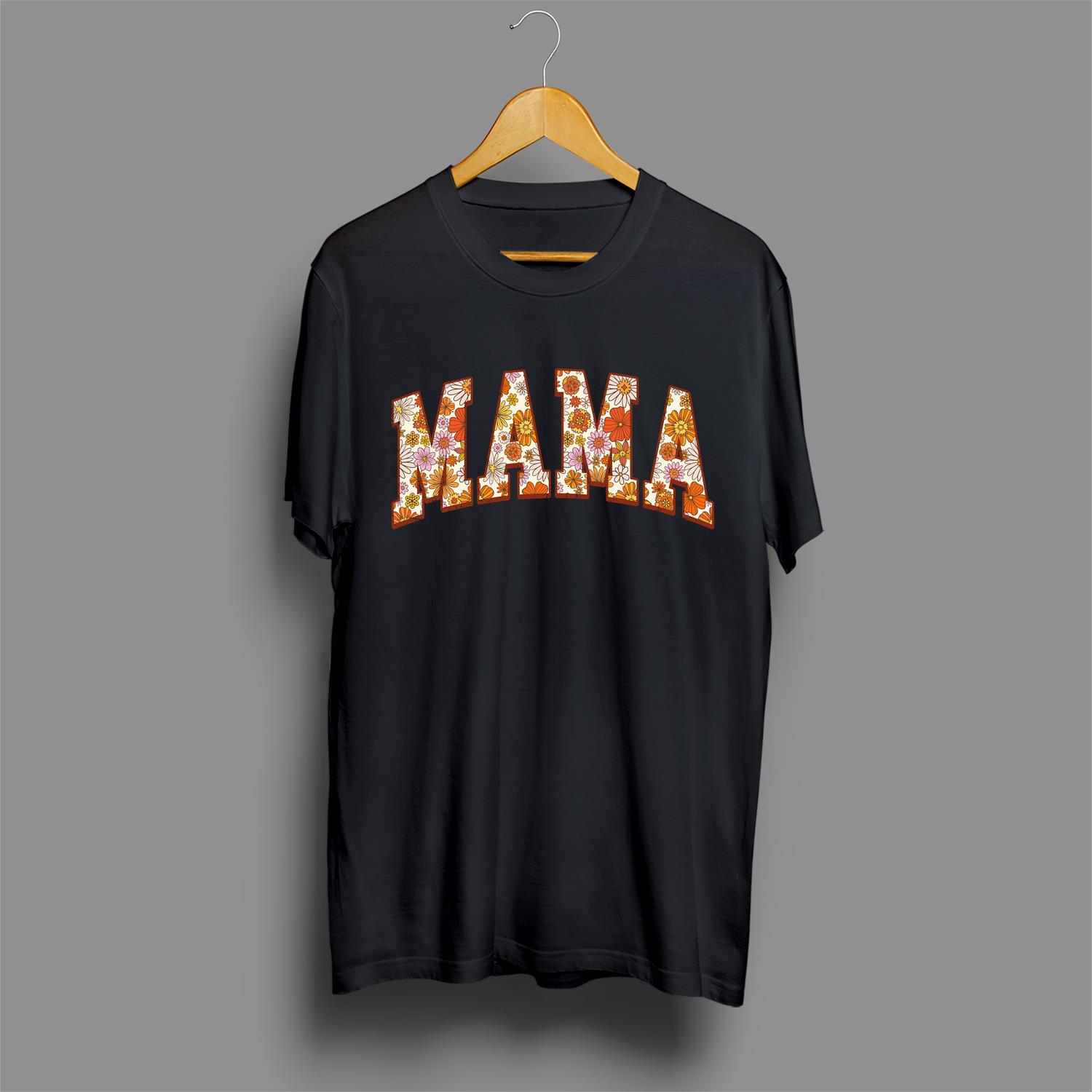 Comfort Colors Vintage floral Mama t-shirt, Mama T-Shirt, Strong Woman Shirt, gift for mothers day, Mama tee, Graphic Tee, Women's T-Shirt 1