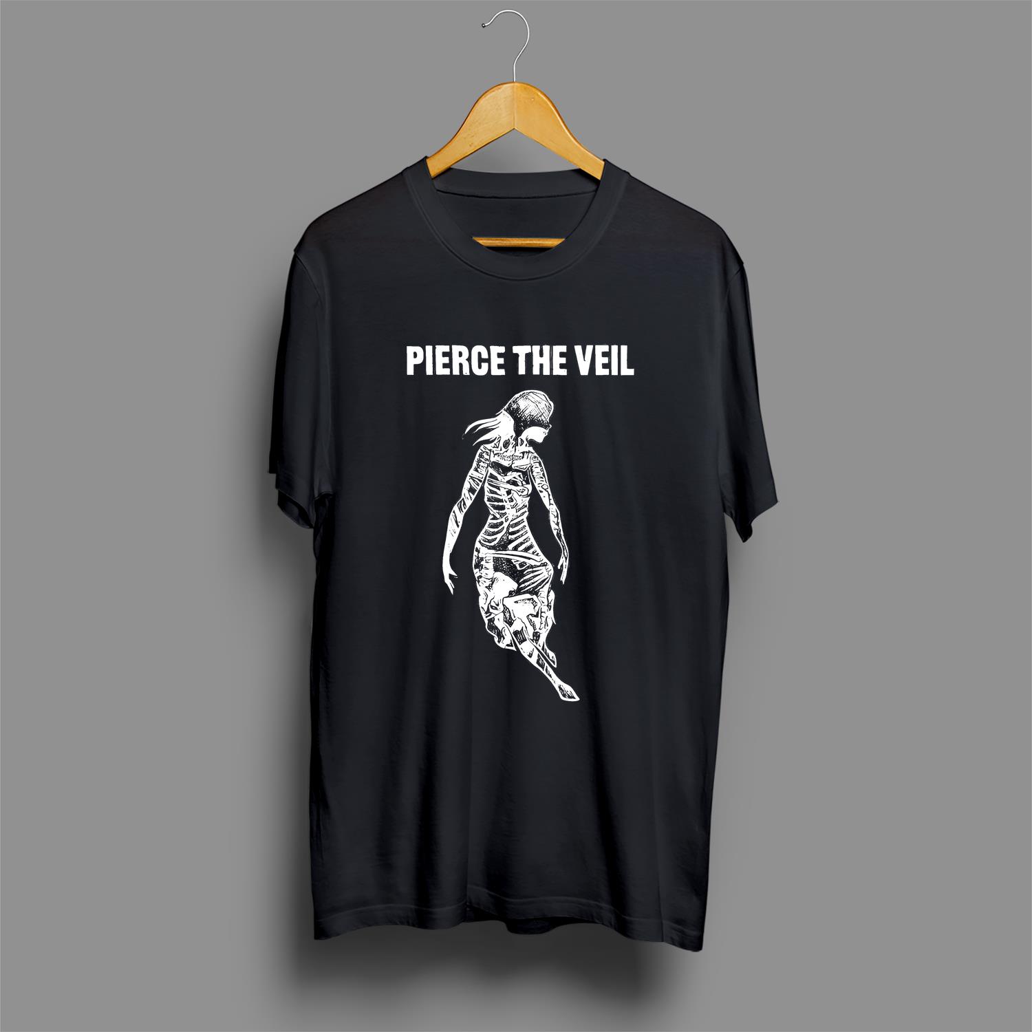 Pierce The Veil Skeletons Collide Girl Boyfriend Fit Girls T-Shirt Trending T-Shirt, Graphic Tee, Unisex .